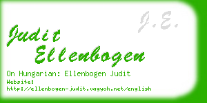 judit ellenbogen business card